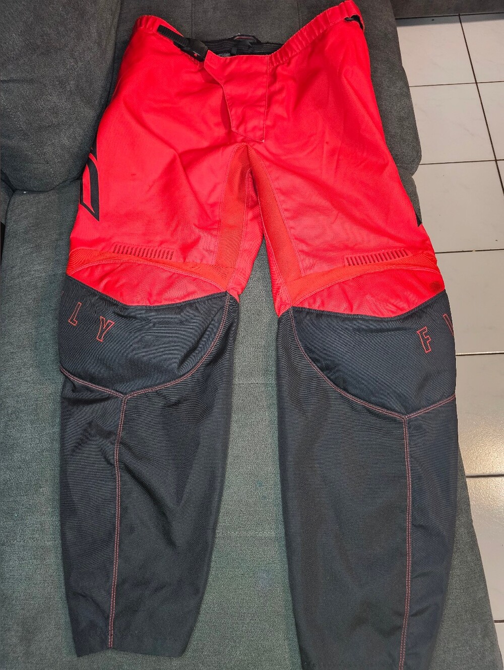 Fly Racing Motocross Pants In Red And Black